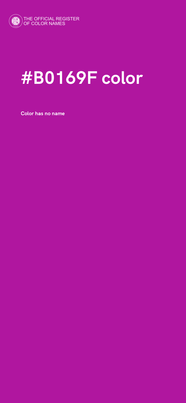 #B0169F color image