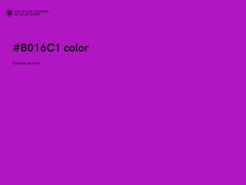 #B016C1 color image