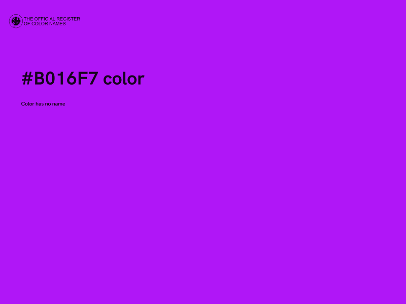 #B016F7 color image