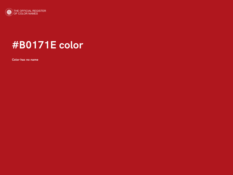 #B0171E color image
