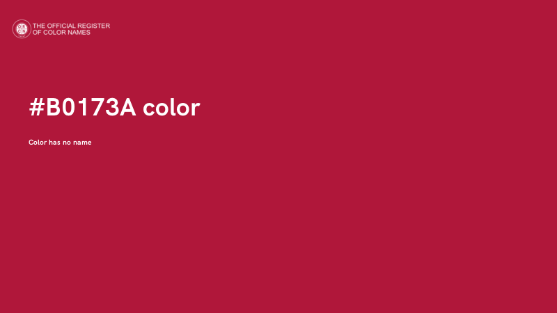 #B0173A color image