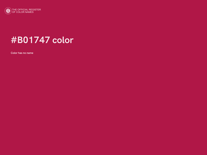 #B01747 color image