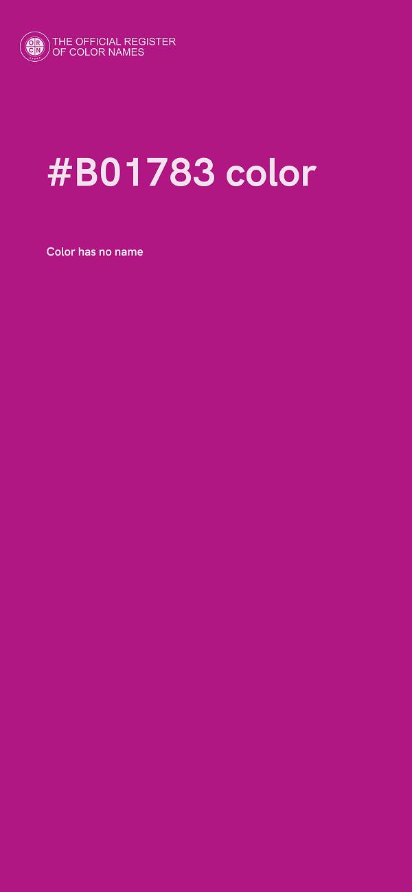 #B01783 color image