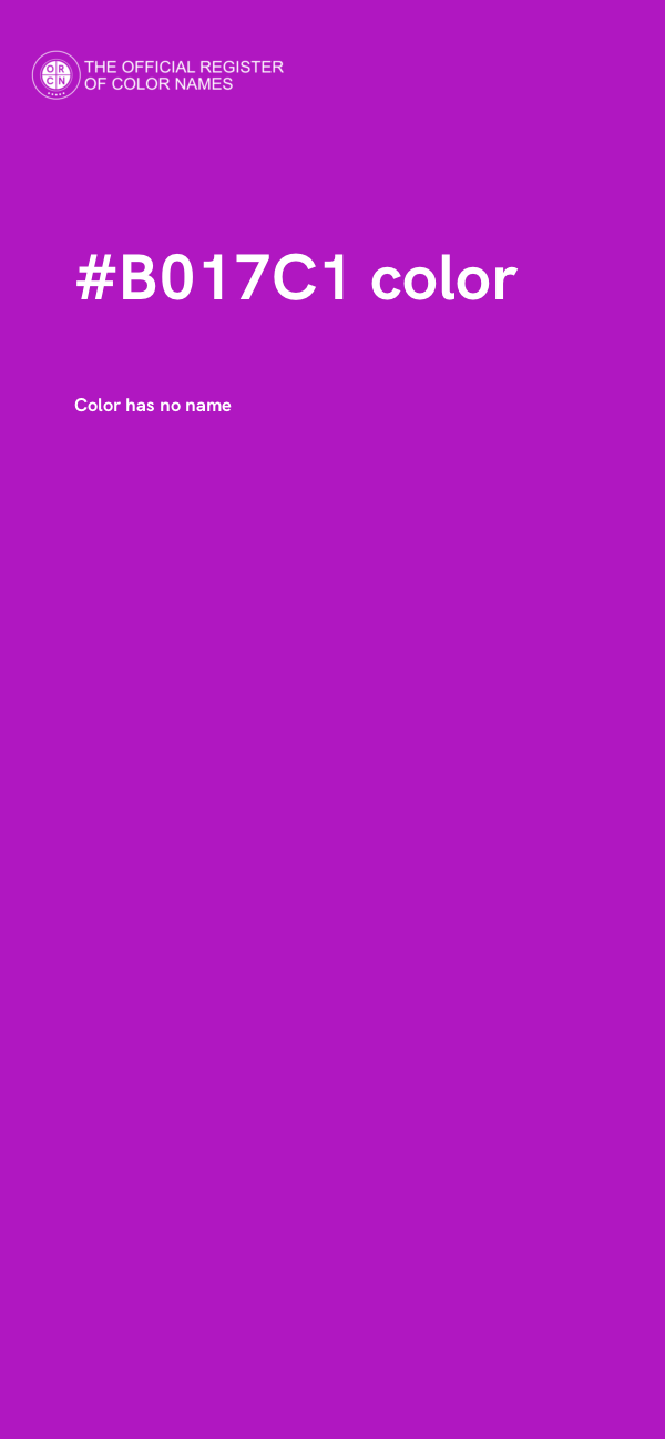 #B017C1 color image