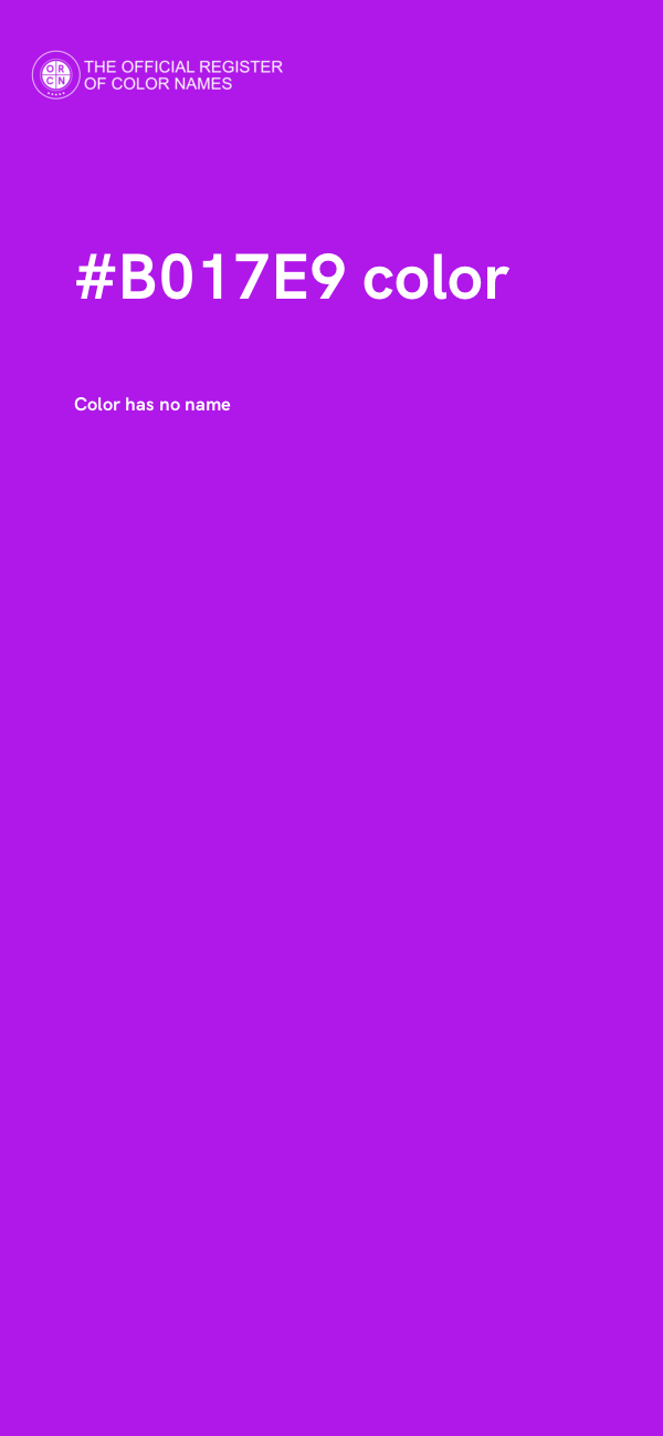 #B017E9 color image