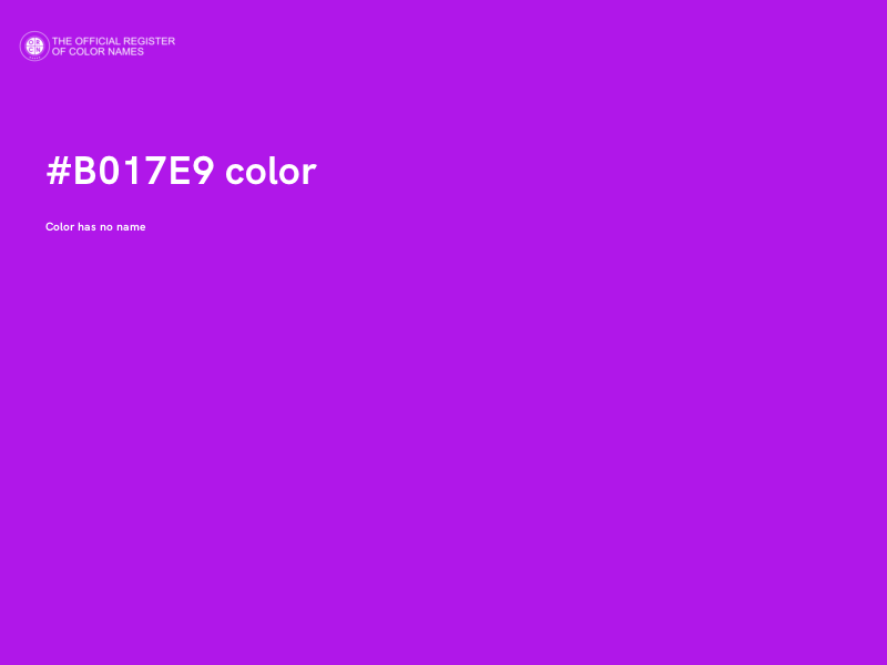#B017E9 color image