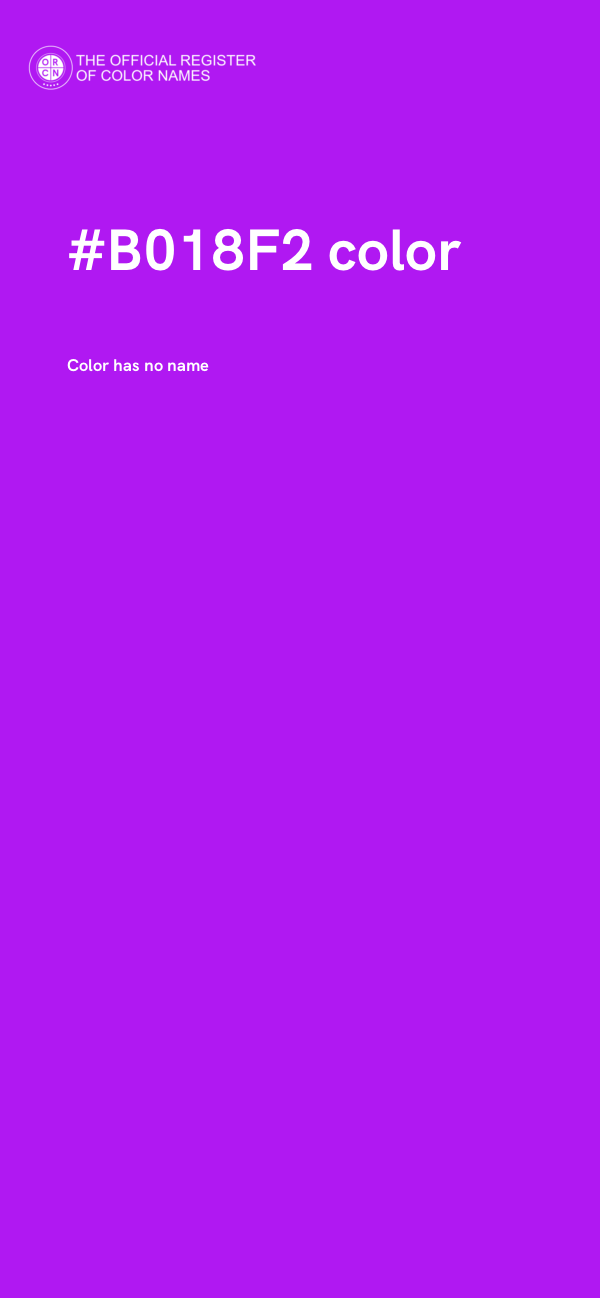#B018F2 color image