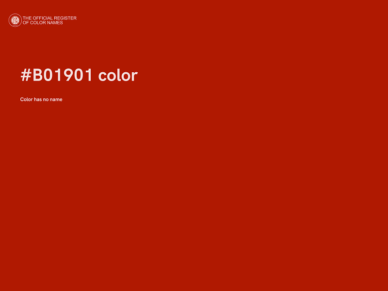 #B01901 color image