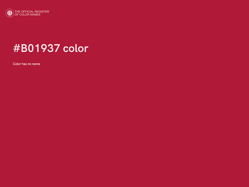 #B01937 color image