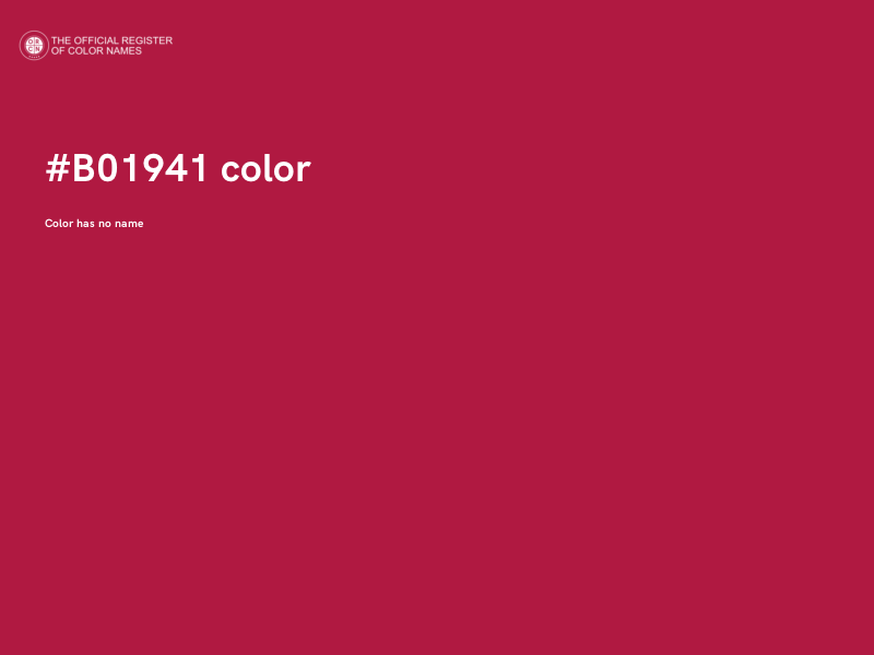 #B01941 color image