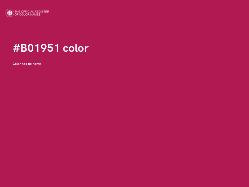 #B01951 color image
