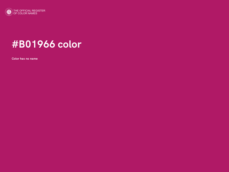 #B01966 color image
