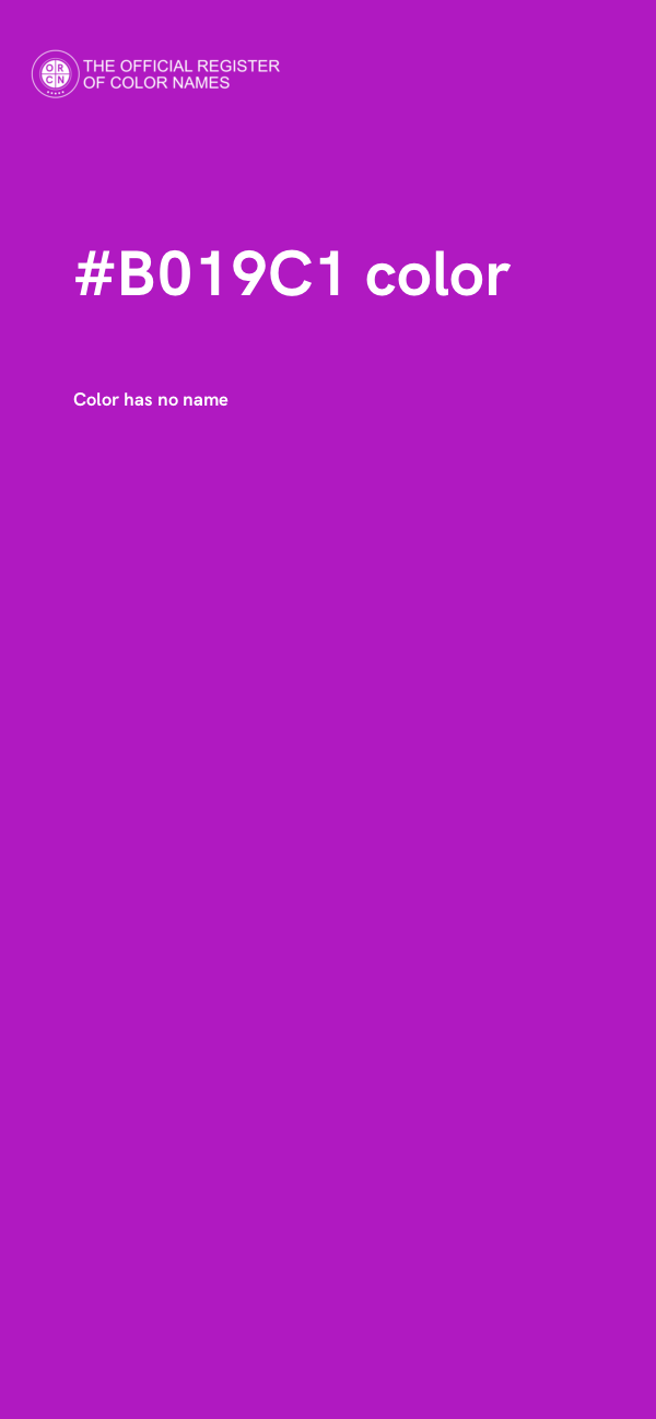 #B019C1 color image
