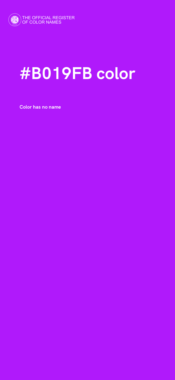 #B019FB color image