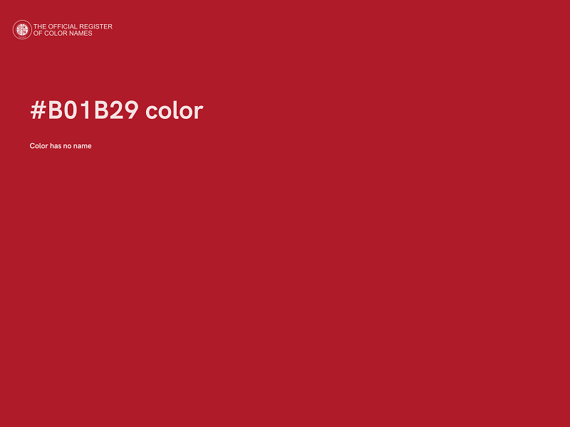 #B01B29 color image