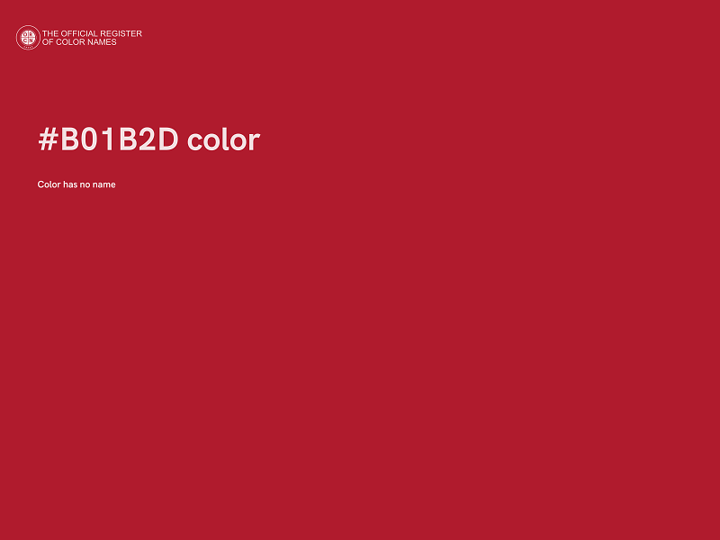 #B01B2D color image