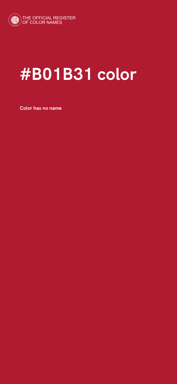 #B01B31 color image
