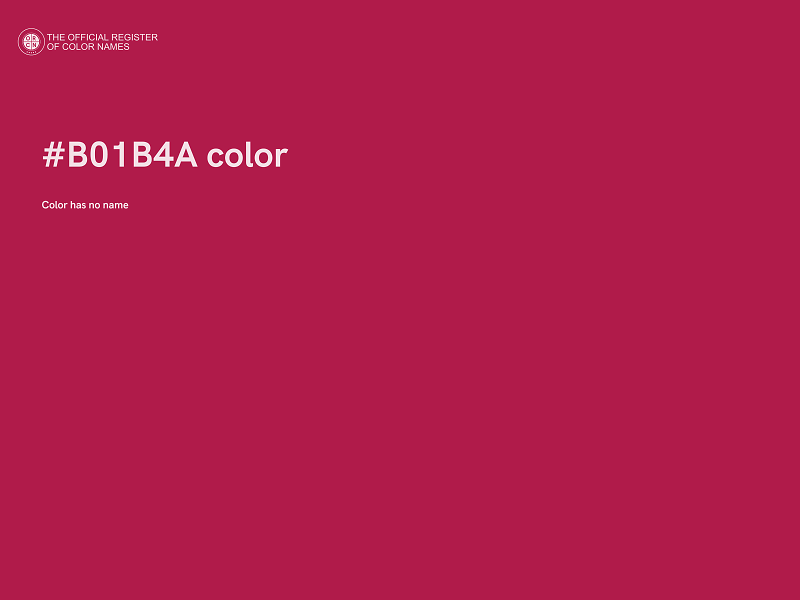 #B01B4A color image