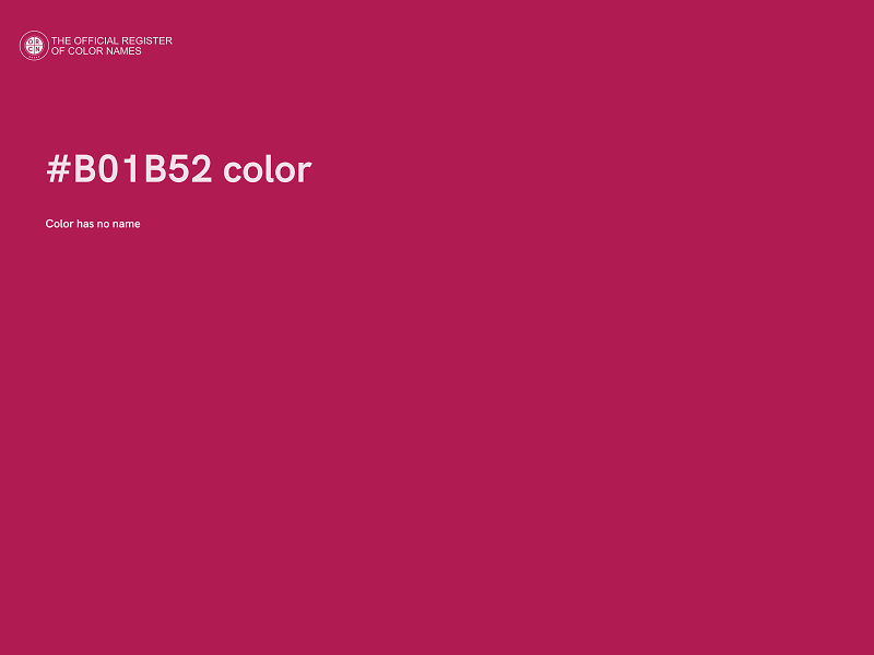 #B01B52 color image