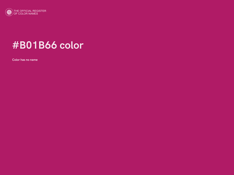 #B01B66 color image