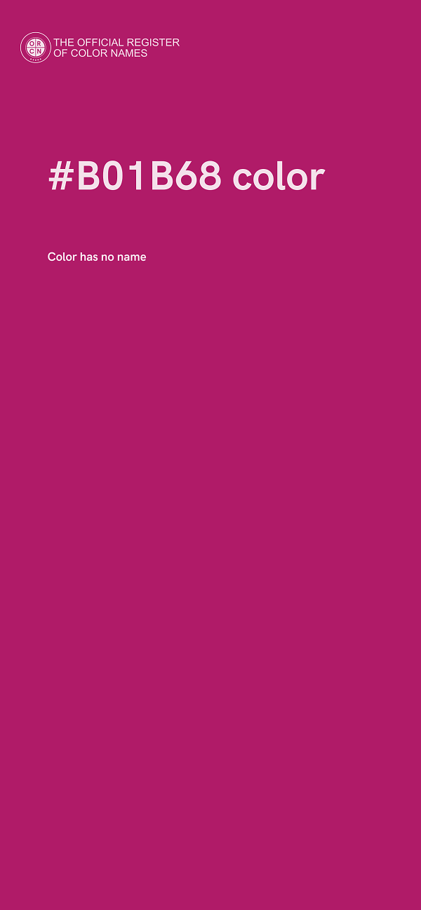 #B01B68 color image