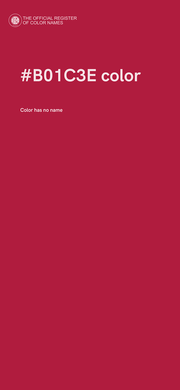 #B01C3E color image