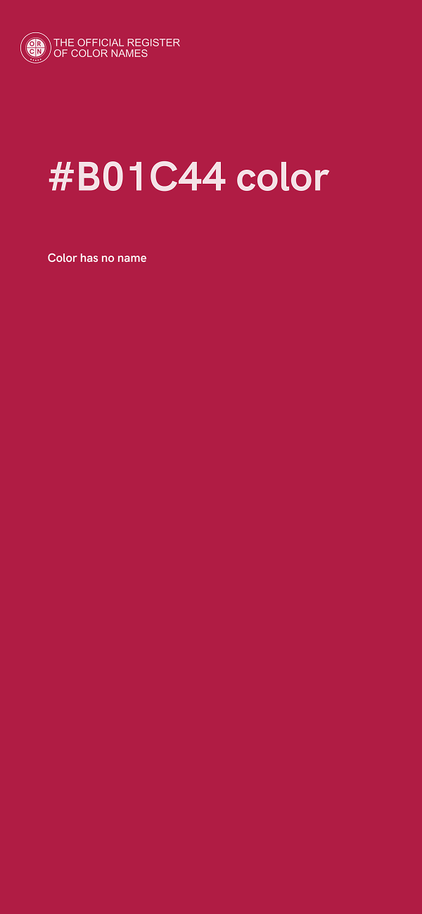 #B01C44 color image