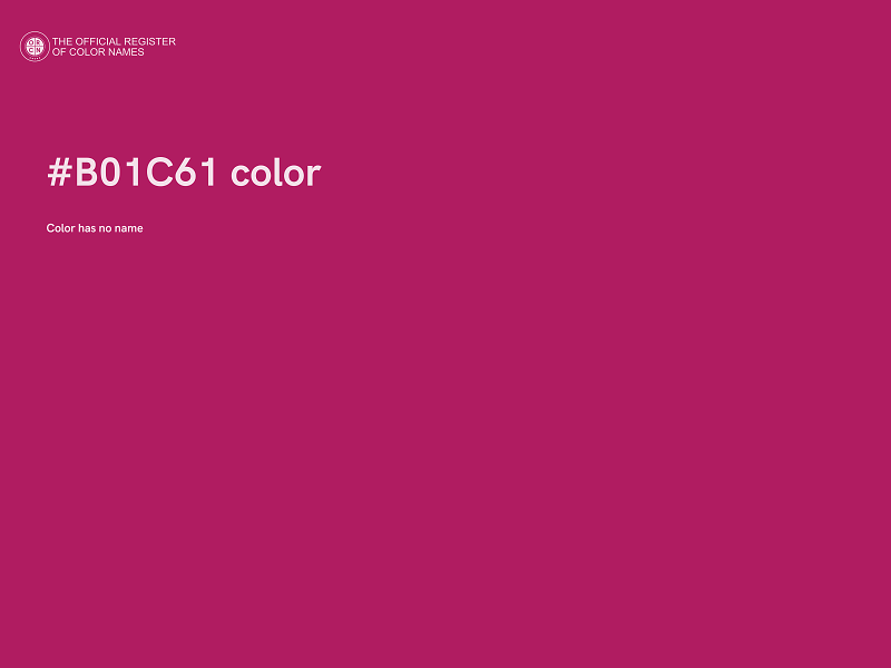 #B01C61 color image