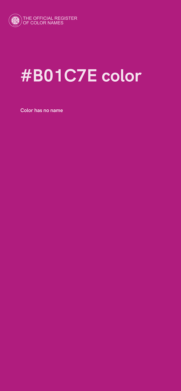#B01C7E color image