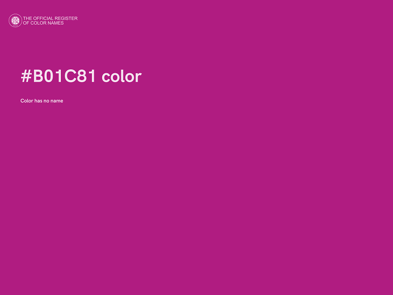 #B01C81 color image