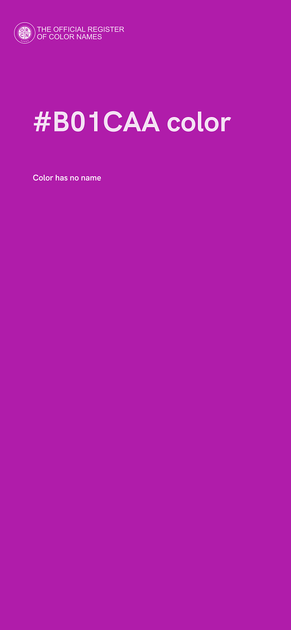 #B01CAA color image