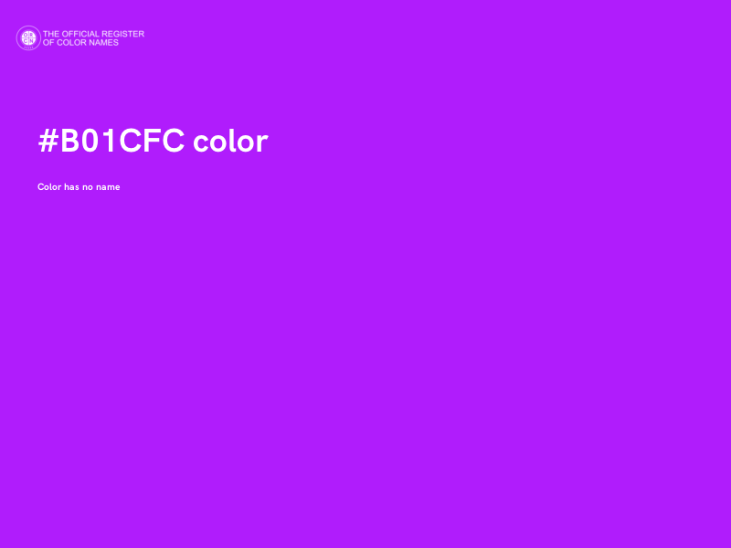 #B01CFC color image