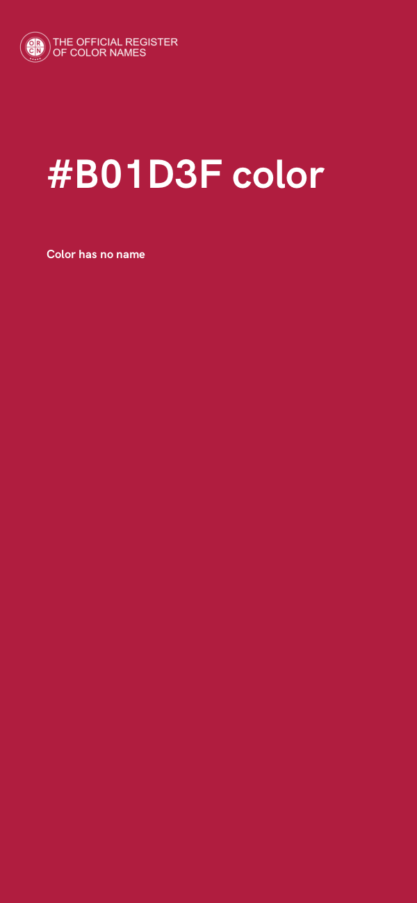 #B01D3F color image