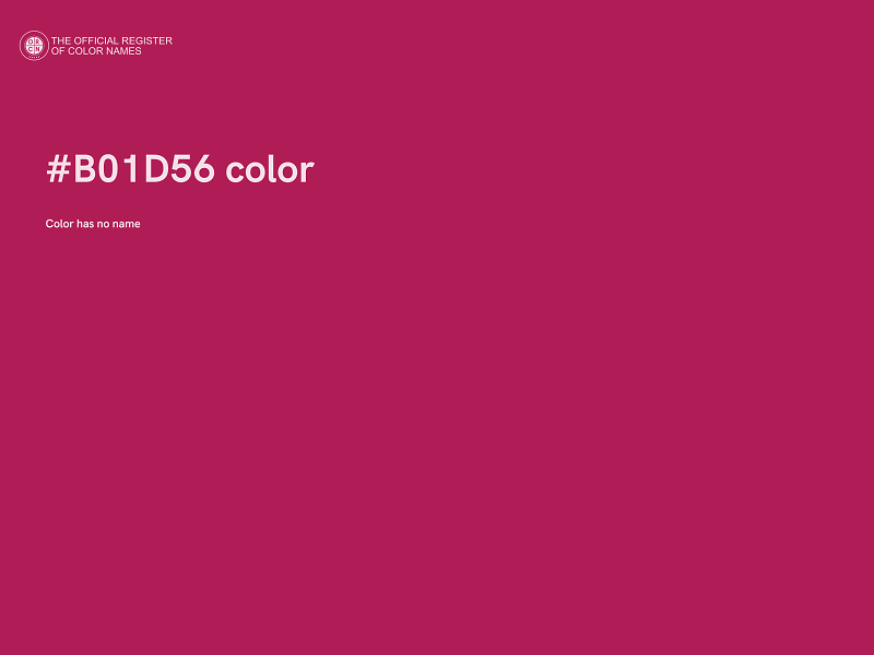 #B01D56 color image