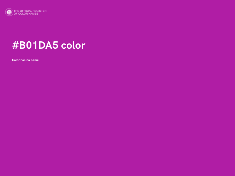 #B01DA5 color image