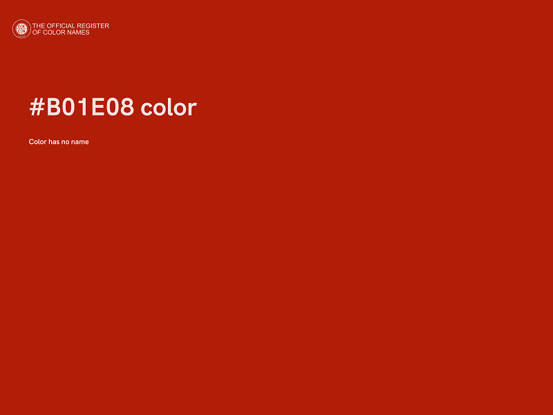 #B01E08 color image