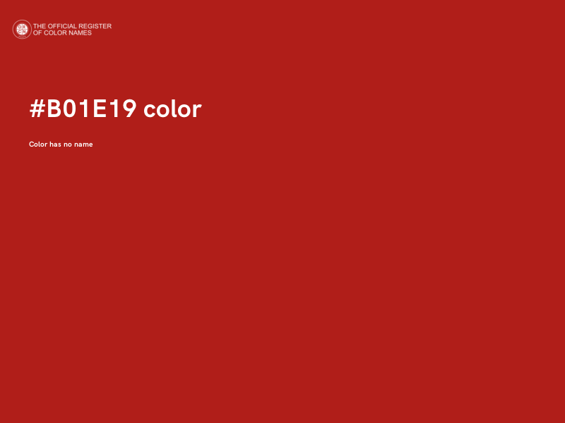 #B01E19 color image