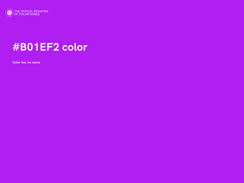 #B01EF2 color image