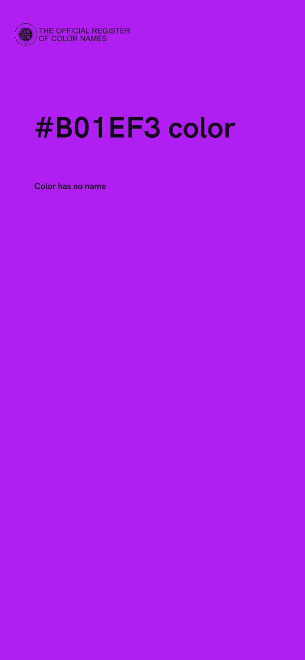 #B01EF3 color image