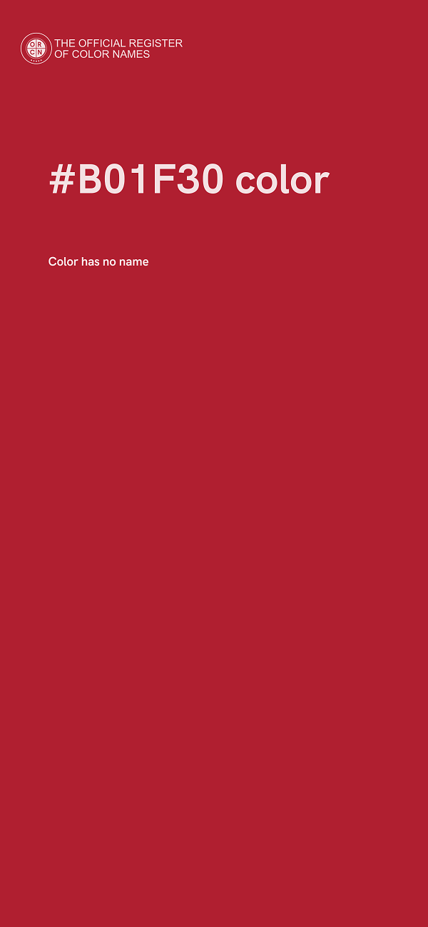#B01F30 color image