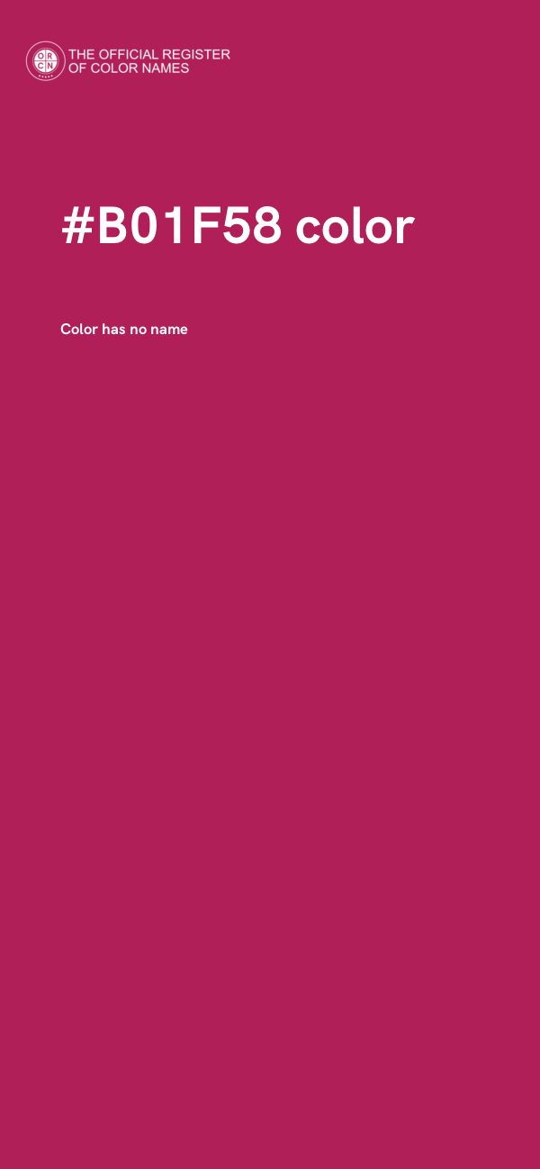#B01F58 color image