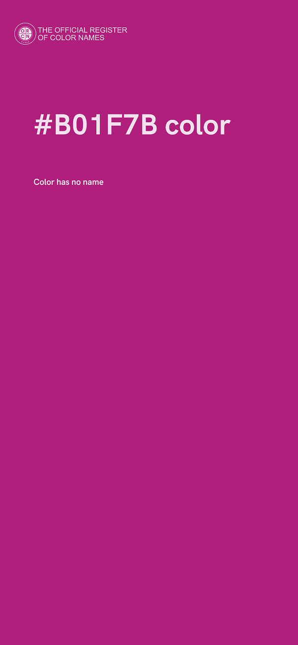 #B01F7B color image