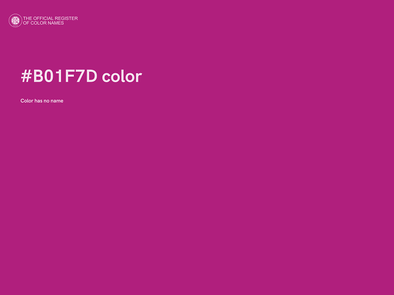 #B01F7D color image