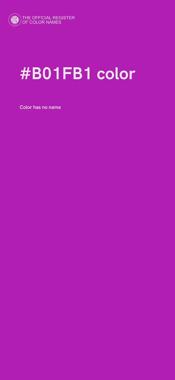 #B01FB1 color image