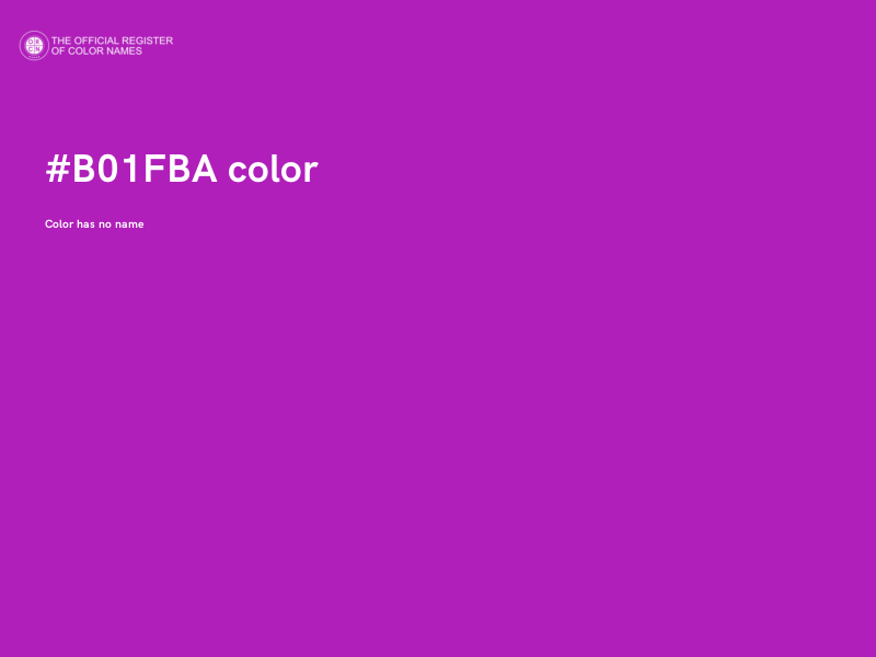 #B01FBA color image