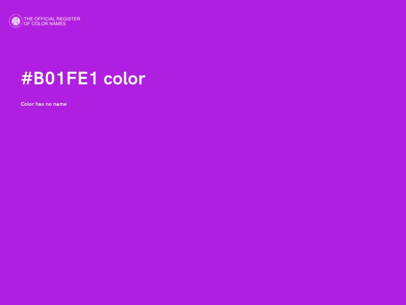 #B01FE1 color image