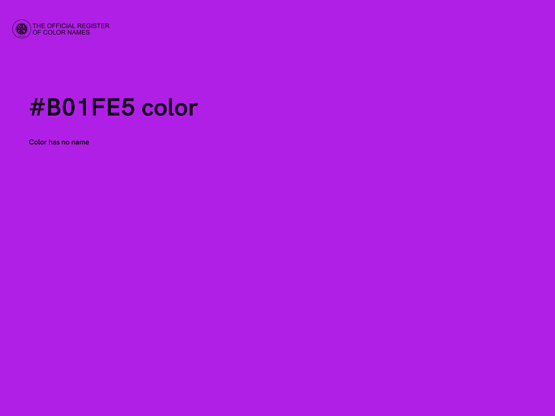 #B01FE5 color image