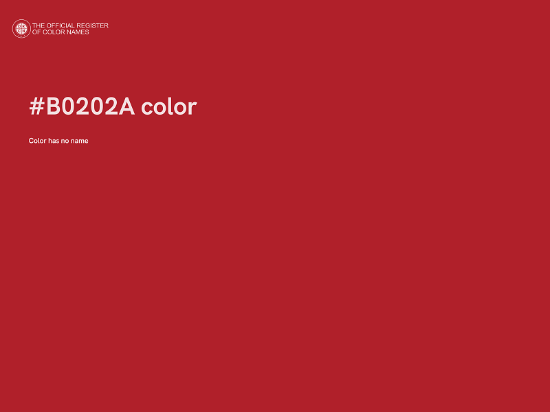 #B0202A color image