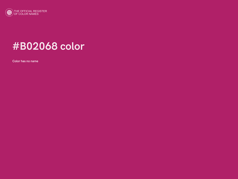 #B02068 color image