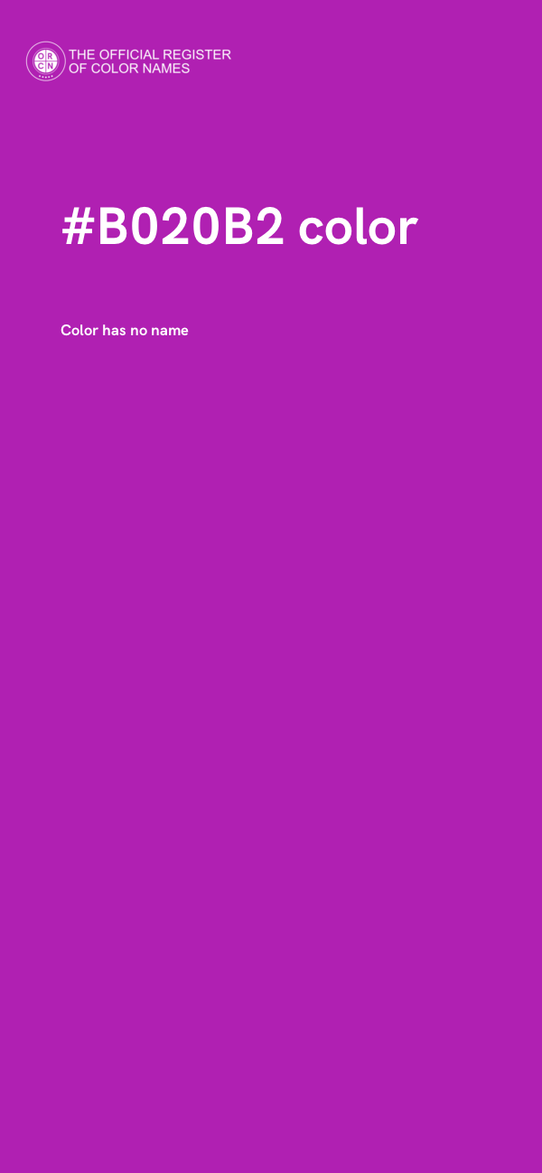 #B020B2 color image